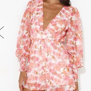 Hello Molly Pink Romper Size M